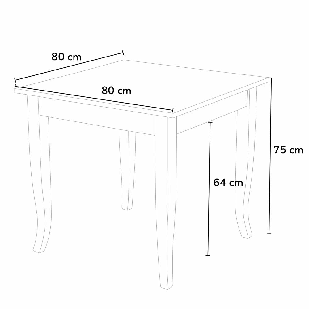 Table en bois massif pour brasserie bar et restaurant 80x80 Table 80X80 Fixe en Bois Brut Cuisine BAR Restaurant